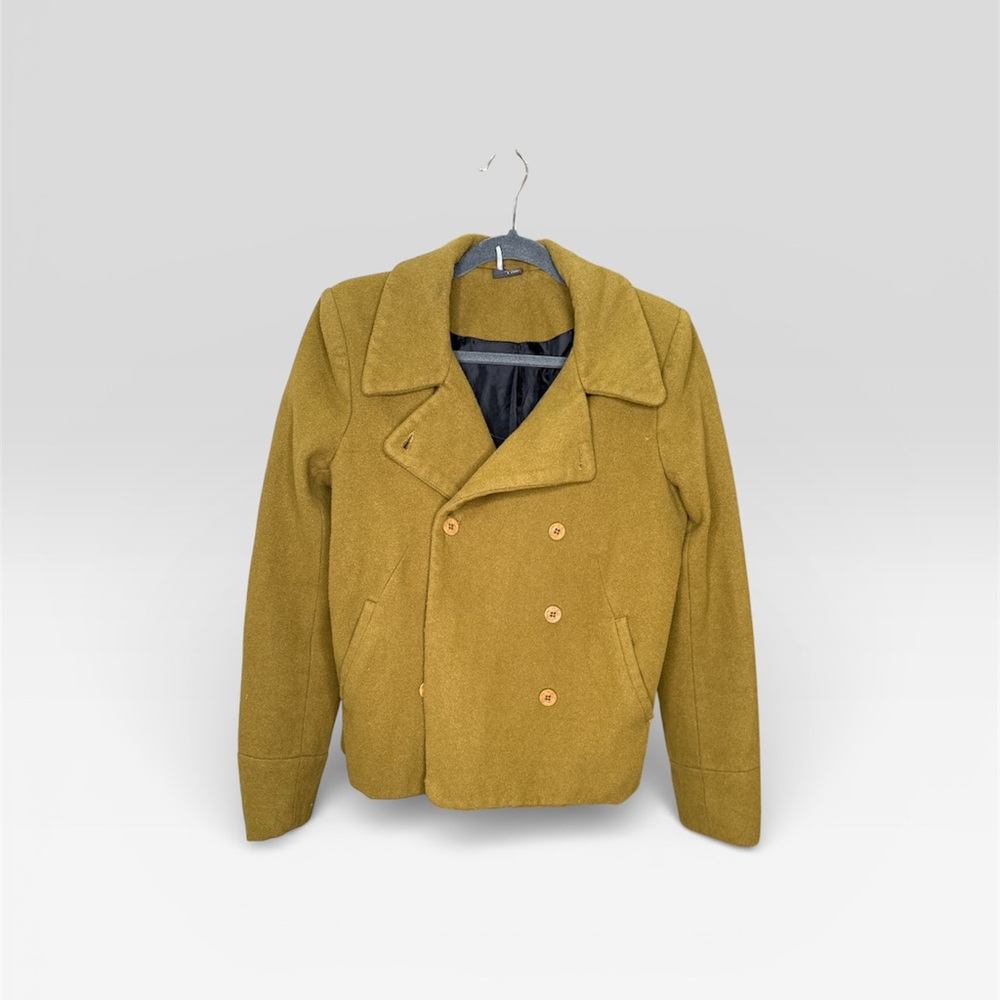 Urban Outfitters Sparkle & Fade Double-Breasted Peacoat